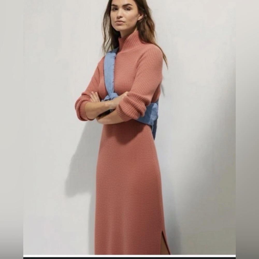SATURDAY/SUNDAY Anthropologie Mariah Long Sleeve Rib Knit Maxi Dress Large